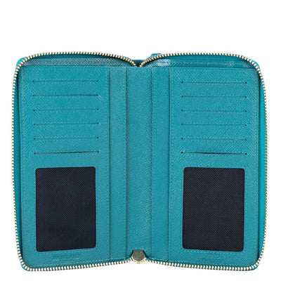 Franzy Leather Crossbody - Teal
