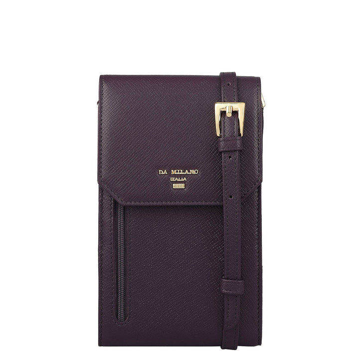 Franzy Leather Crossbody - Grapevine