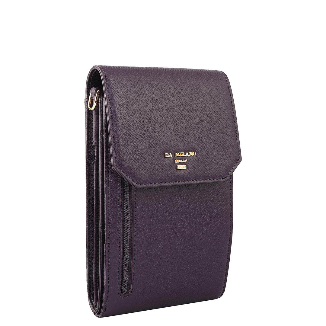 Franzy Leather Crossbody - Grapevine