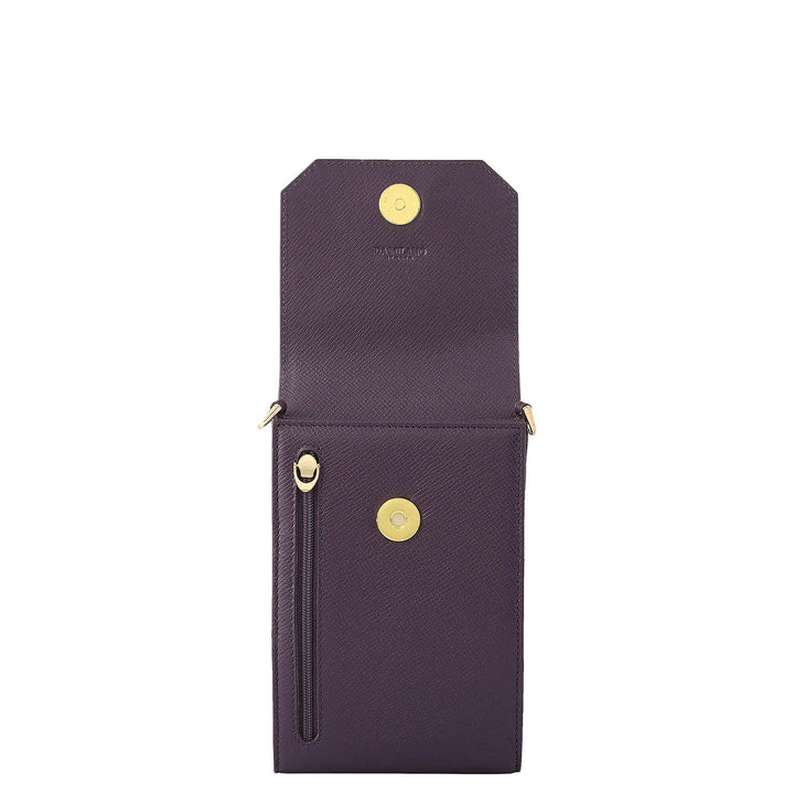 Franzy Leather Crossbody - Grapevine