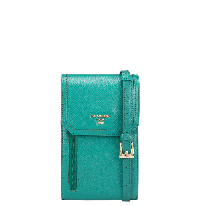 Franzy Leather Crossbody - Green