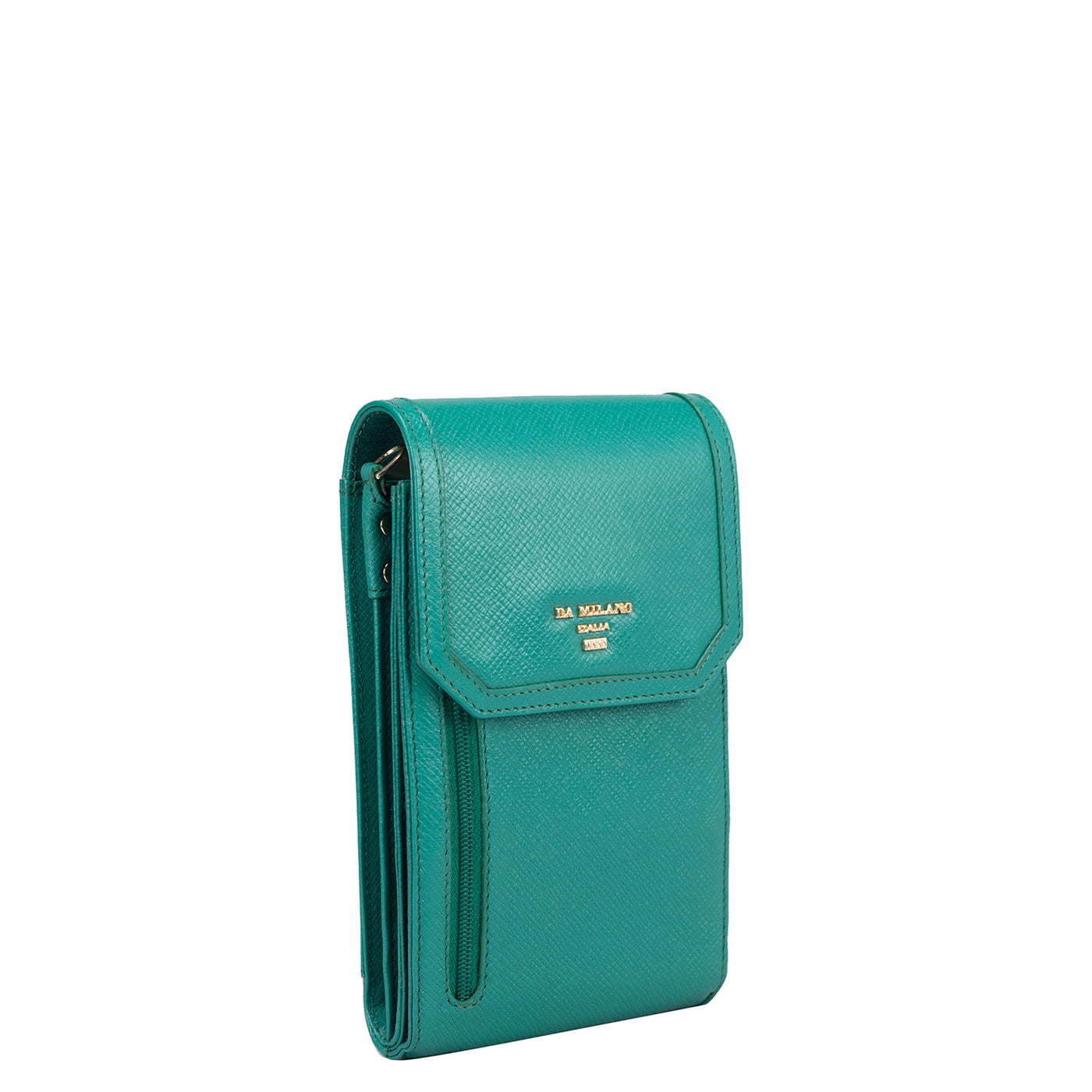 Small Franzy Leather Crossbody - Green