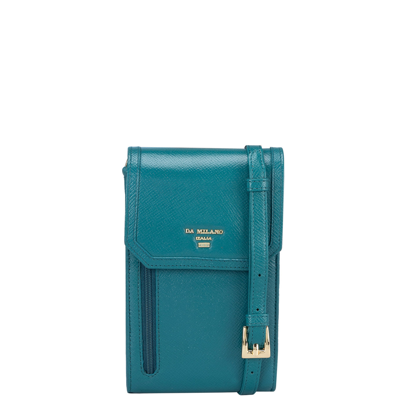 Franzy Leather Crossbody - Teal