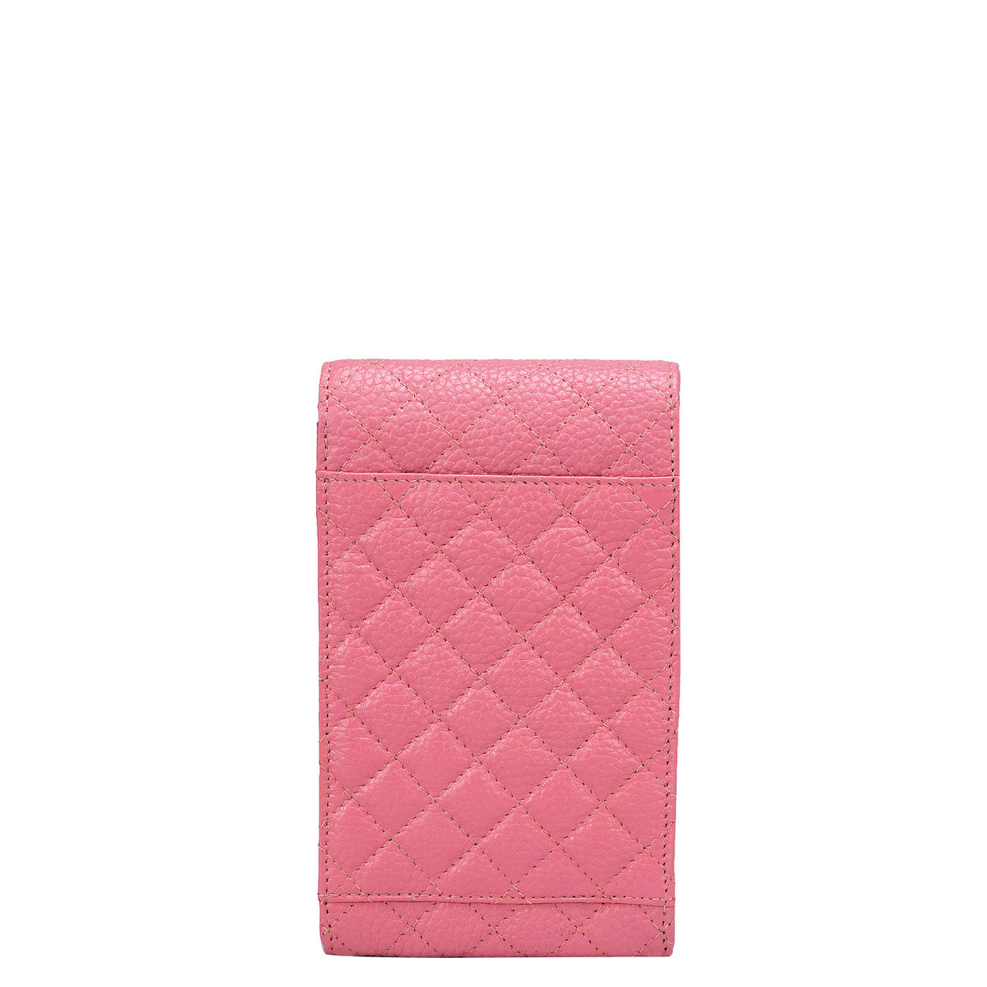 Quilting Leather Cross Body - Hyper Pink