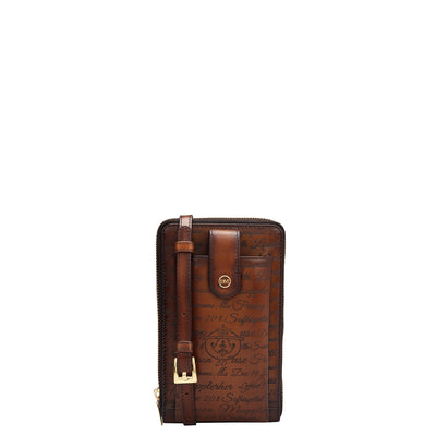 Signato Leather Crossbody - Cognac