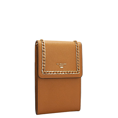 Franzy Leather Crossbody - Flame