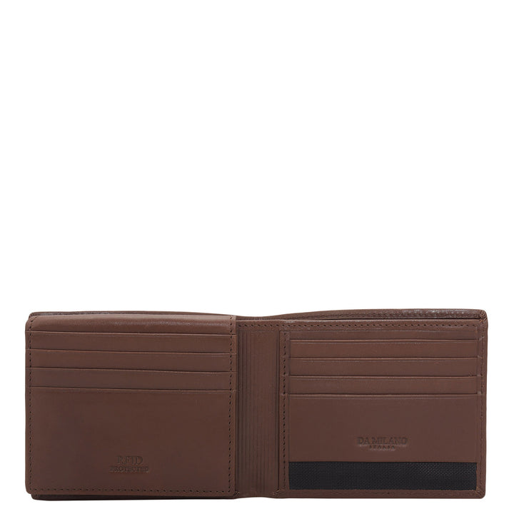 Brown Bifold Leather Mens Wallet