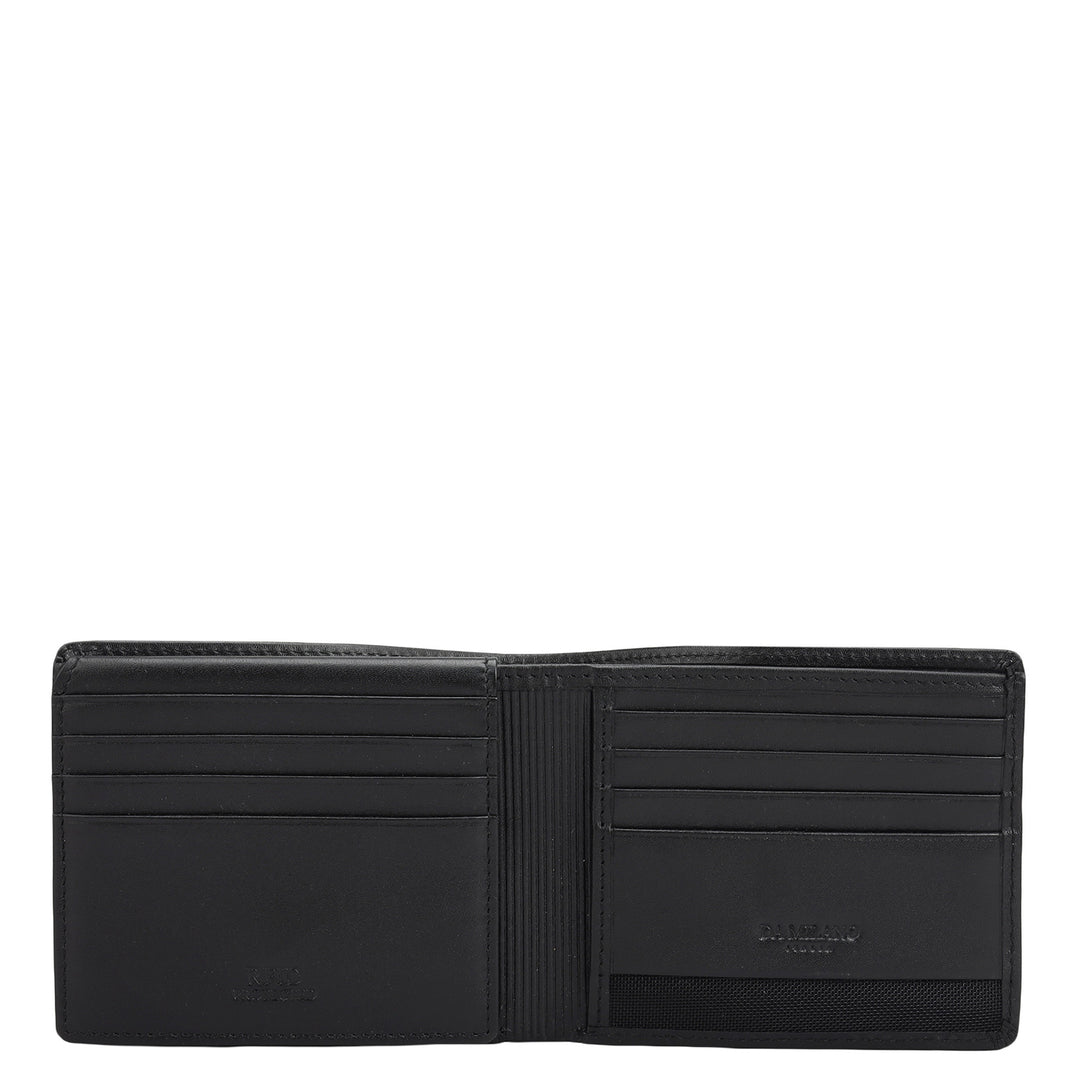 Black Bifold Leather Mens Wallet