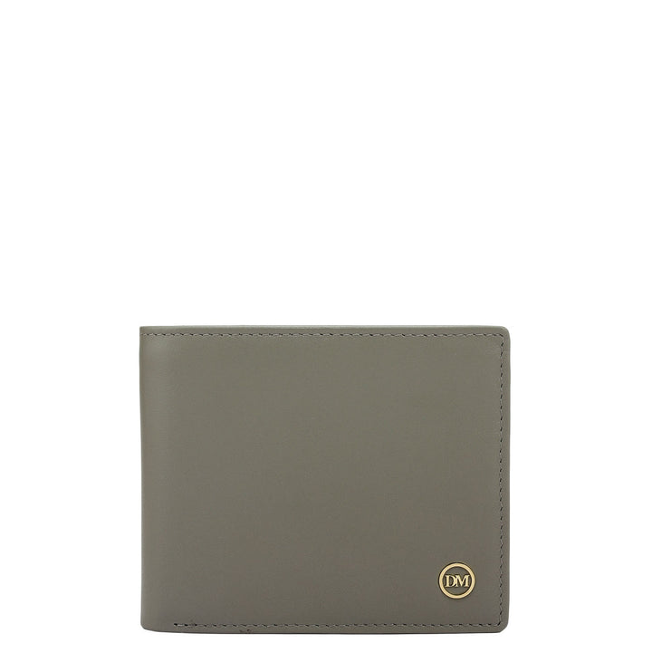 Grey Bifold Leather Mens Wallet