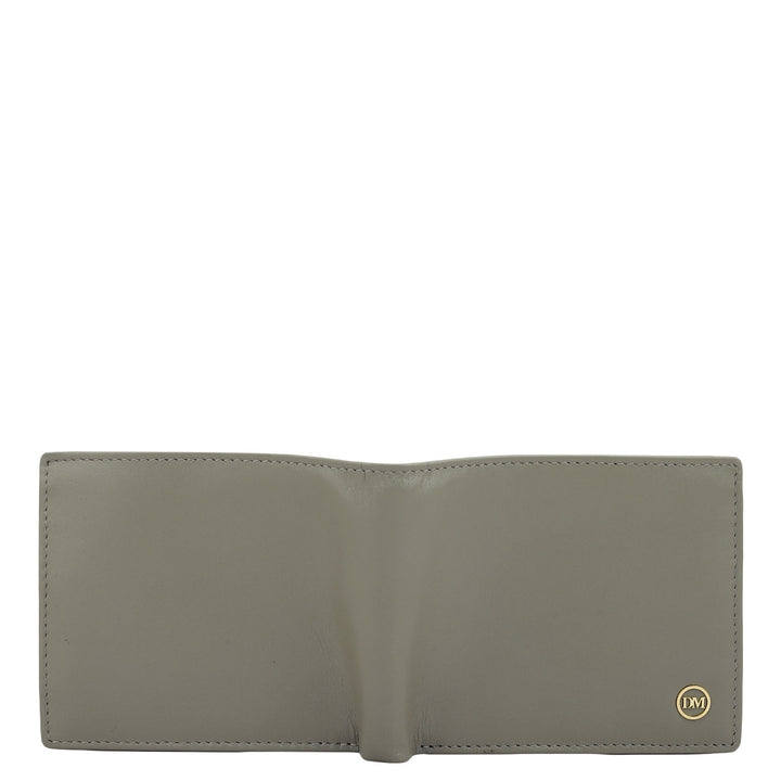 Grey Bifold Leather Mens Wallet