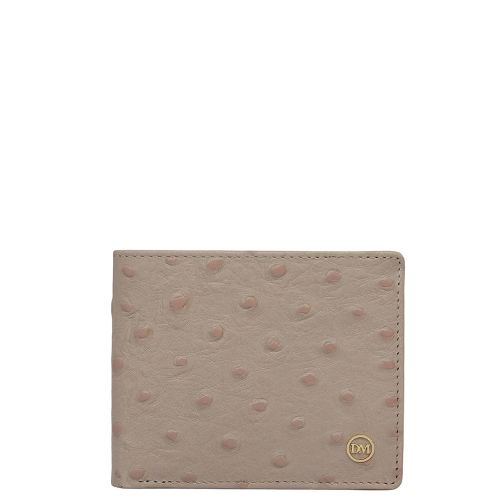 Light Grey Bifold Leather Mens Wallet