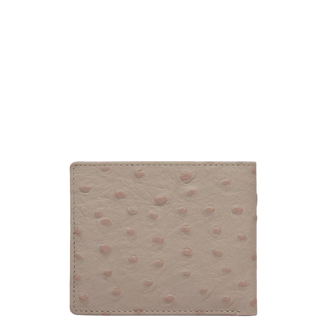 Light Grey Bifold Leather Mens Wallet