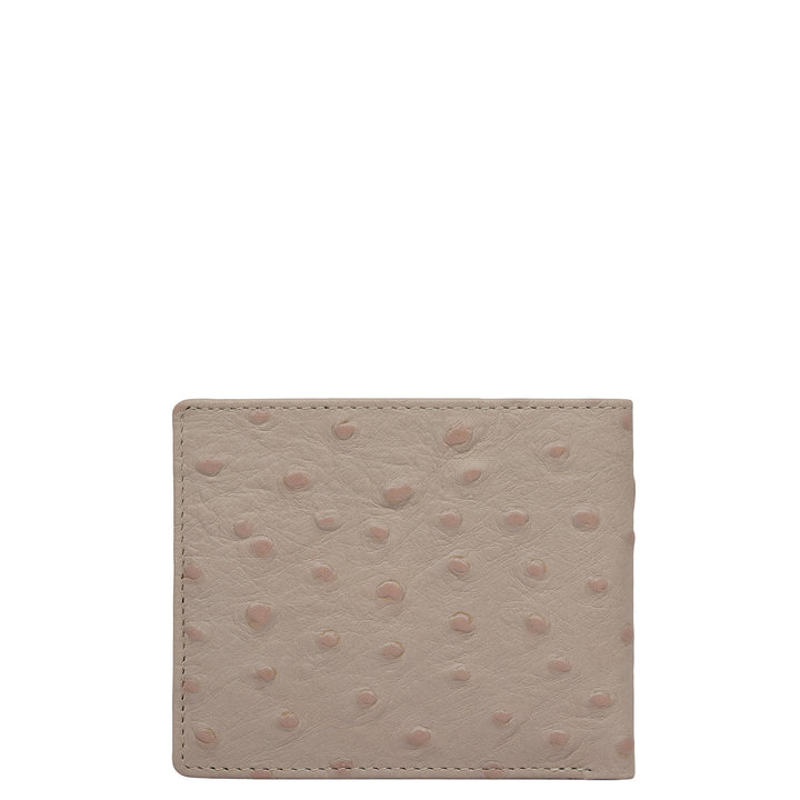 Light Grey Bifold Leather Mens Wallet