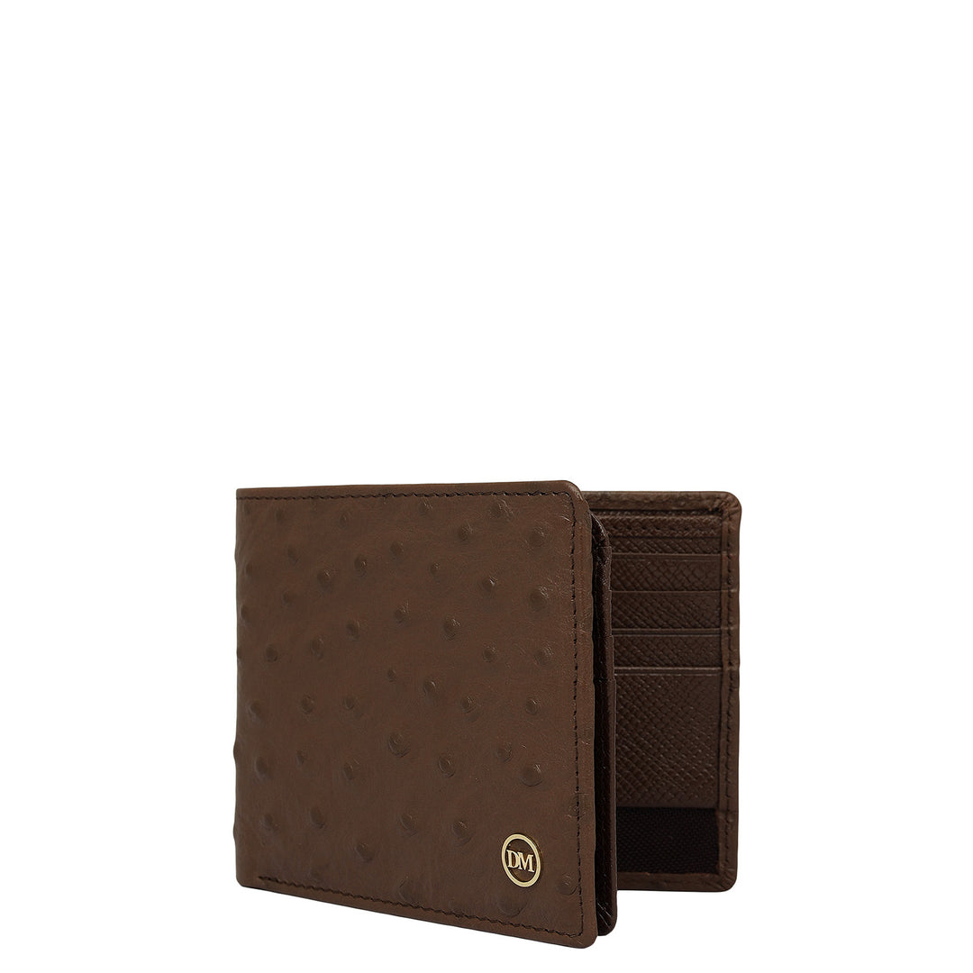 Walnut Bifold Leather Mens Wallet