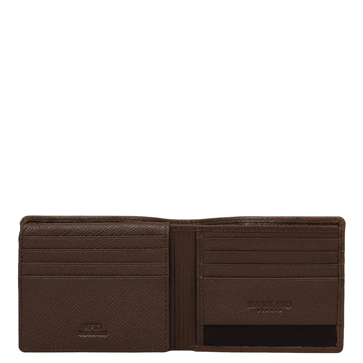 Walnut Bifold Leather Mens Wallet