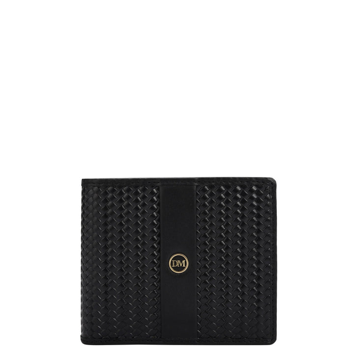 Black Bifold Leather Mens Wallet