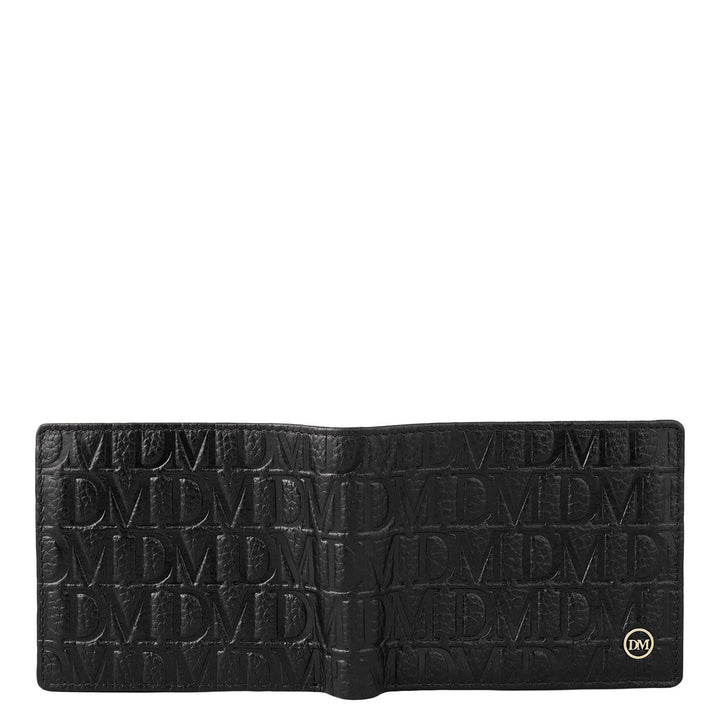 Black Bifold Leather Mens Wallet