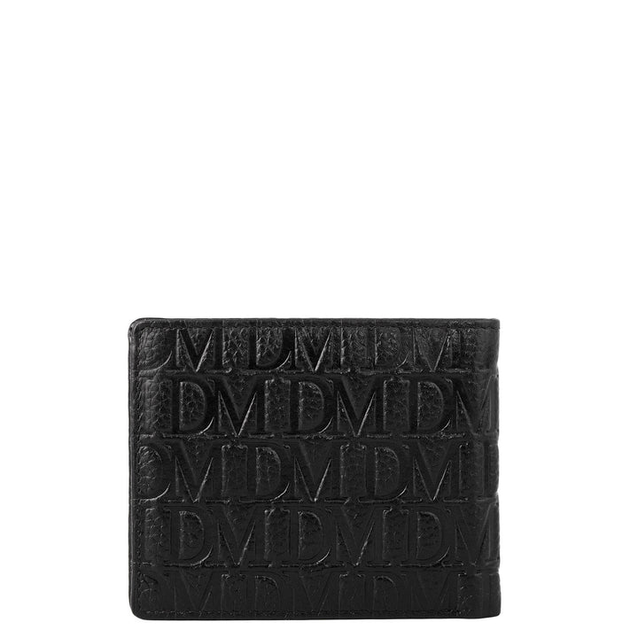 Black Bifold Leather Mens Wallet