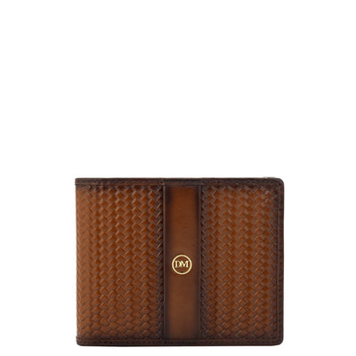 Cognac Bifold Leather Mens Wallet