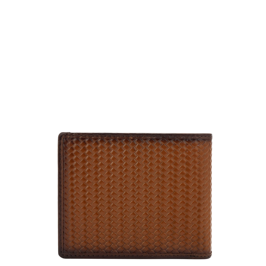 Cognac Bifold Leather Mens Wallet