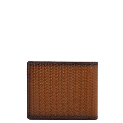 Cognac Bifold Leather Mens Wallet