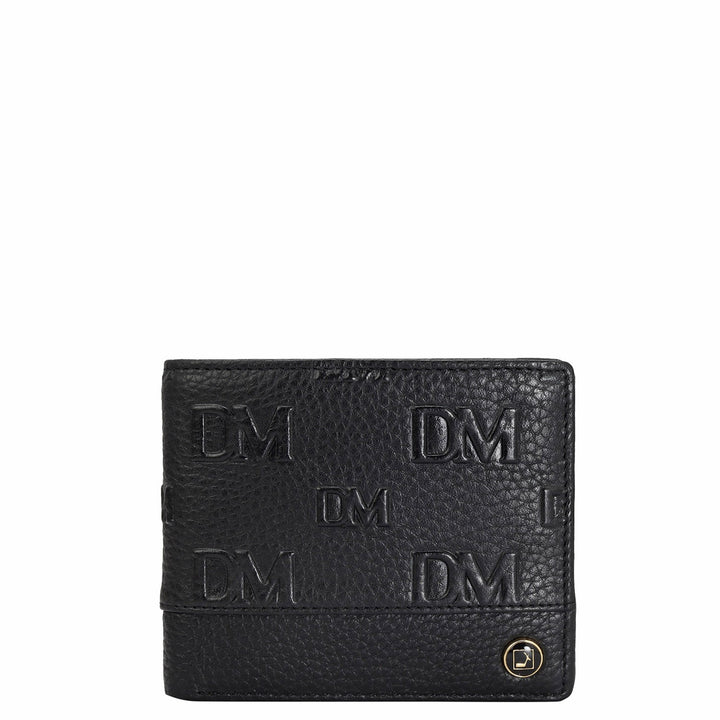 Black Bifold Leather Mens Wallet