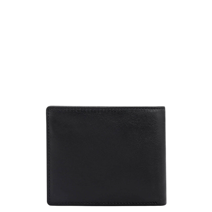 Black Bifold Leather Mens Wallet