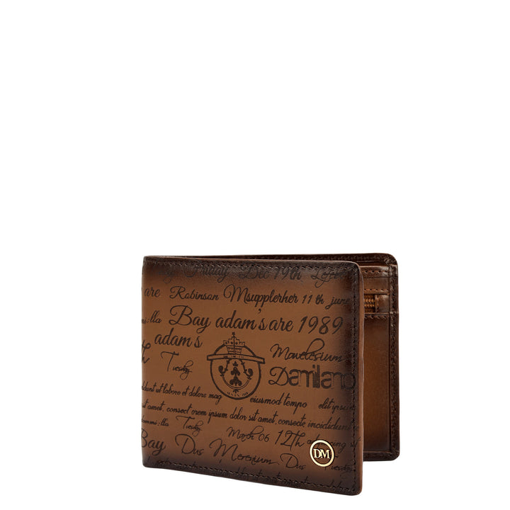 Cognac Bifold Leather Mens Wallet