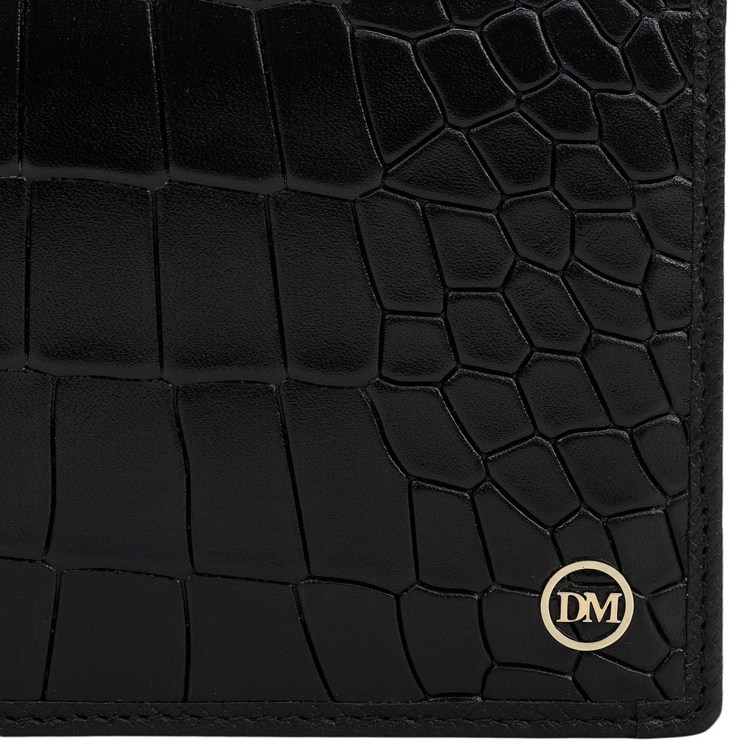 Black Bifold Leather Mens Wallet