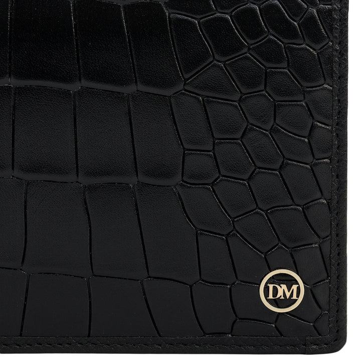 Black Bifold Leather Mens Wallet