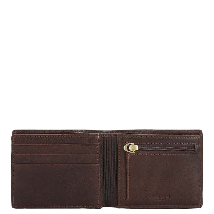Brown Bifold Leather Mens Wallet