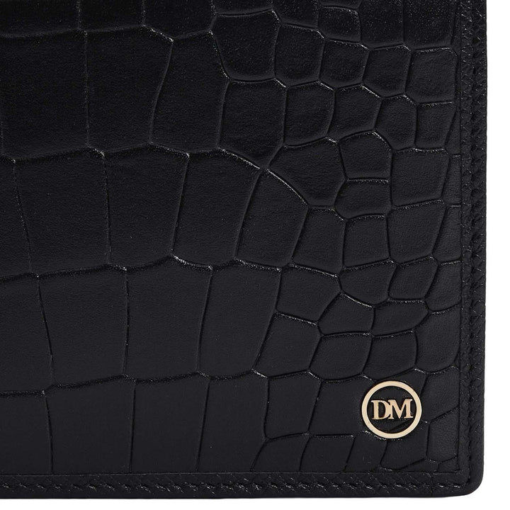 Black Bifold Leather Mens Wallet