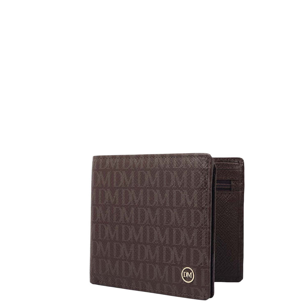 Chocolate Bifold Leather Mens Wallet