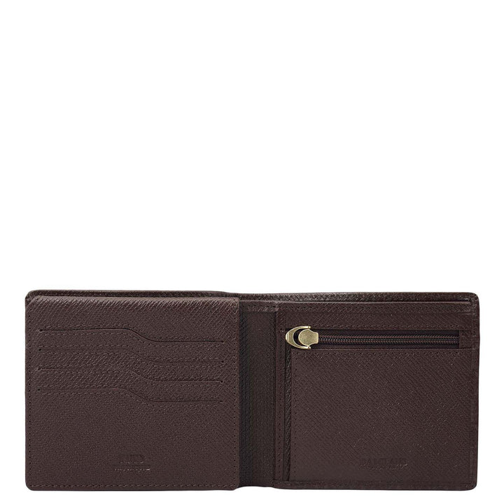 Chocolate Bifold Leather Mens Wallet