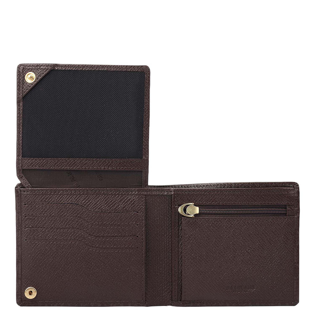 Chocolate Bifold Leather Mens Wallet