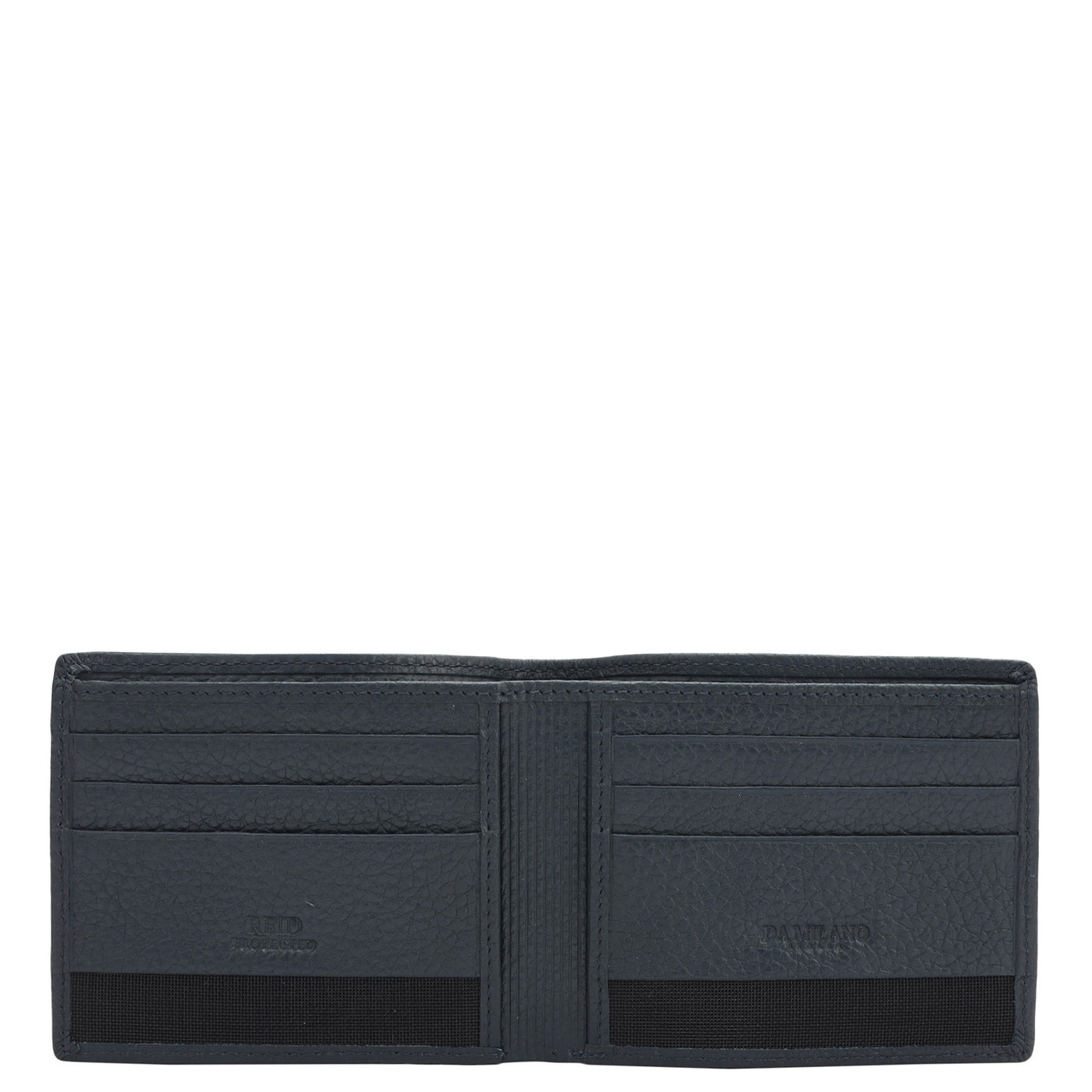 Navy Bifold Leather Mens Wallet