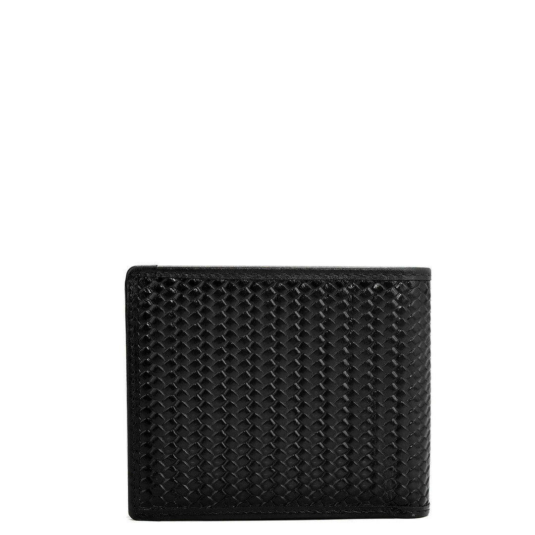 Black Bifold Leather Mens Wallet
