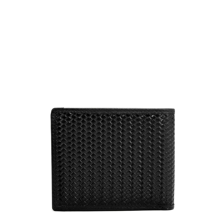 Black Bifold Leather Mens Wallet