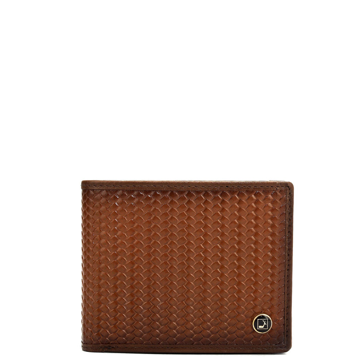Cognac Bifold Leather Mens Wallet