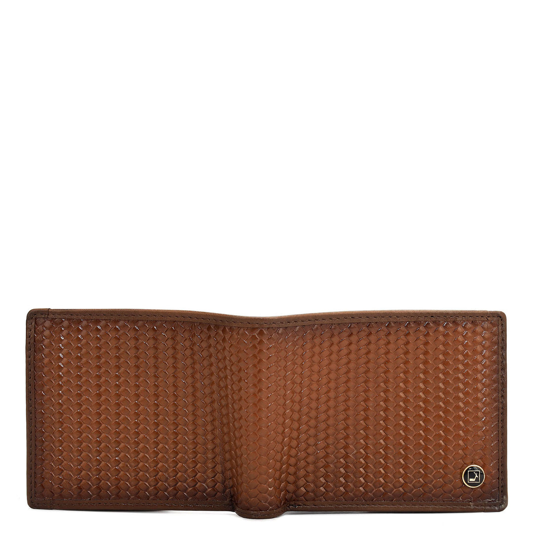 Cognac Bifold Leather Mens Wallet