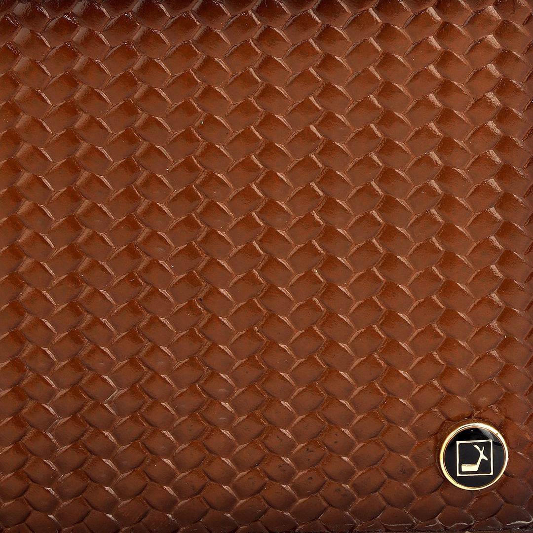 Cognac Bifold Leather Mens Wallet