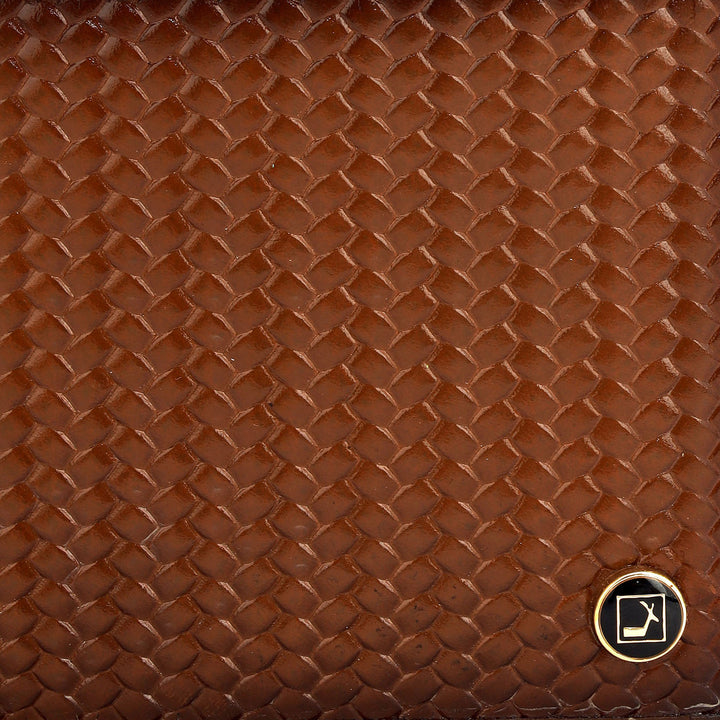 Cognac Bifold Leather Mens Wallet