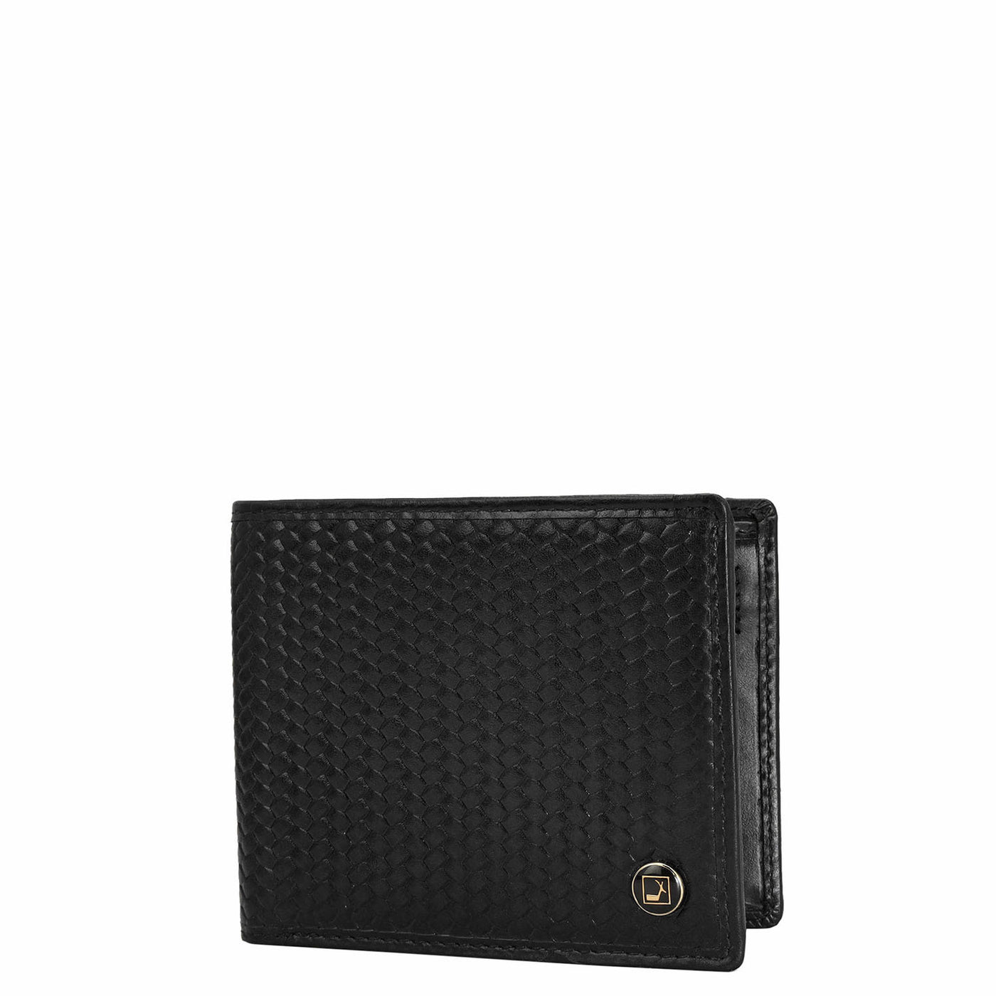 Black Bifold Leather Mens Wallet