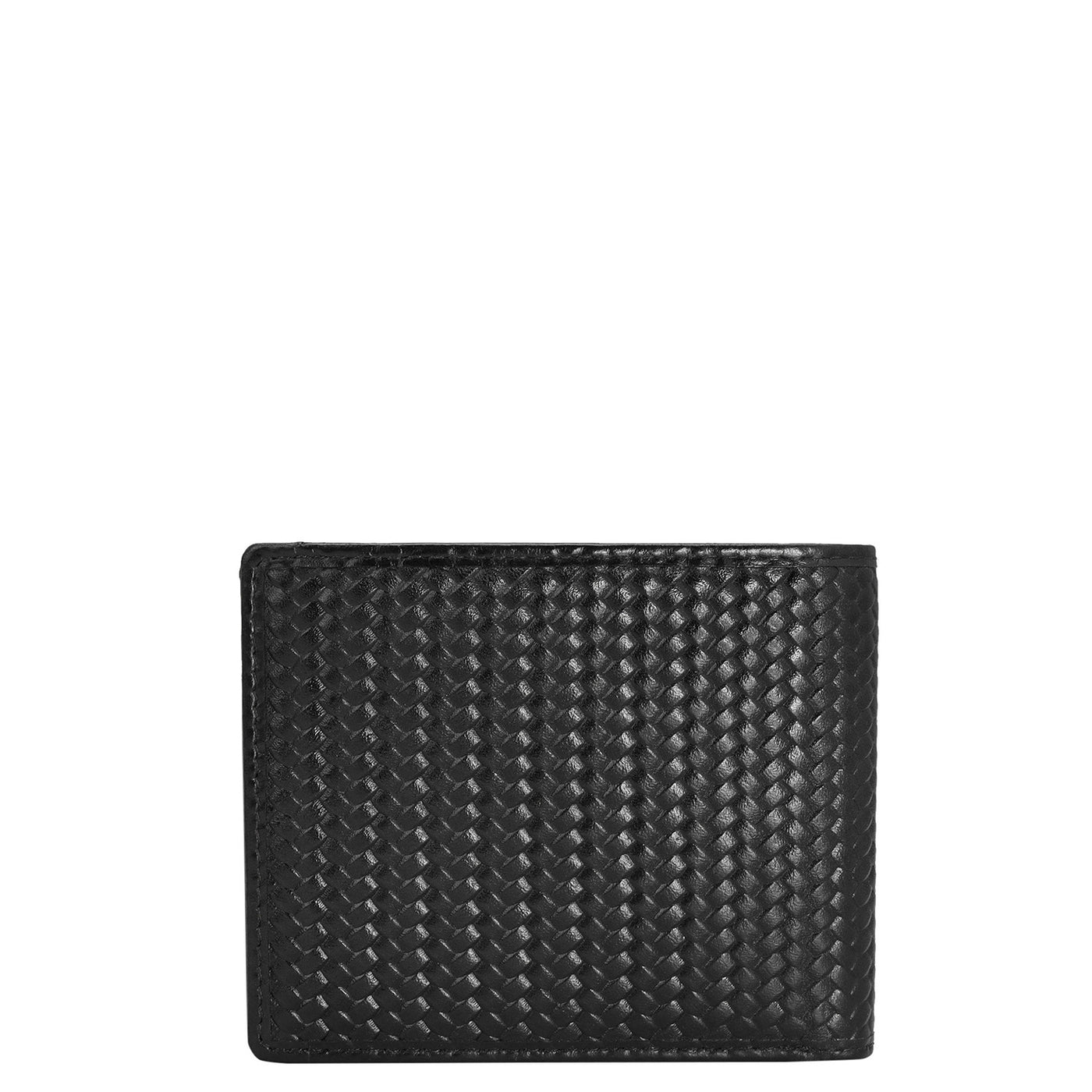 Black Bifold Leather Mens Wallet