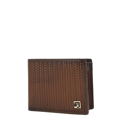 Cognac Bifold Leather Mens Wallet