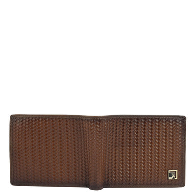 Cognac Bifold Leather Mens Wallet