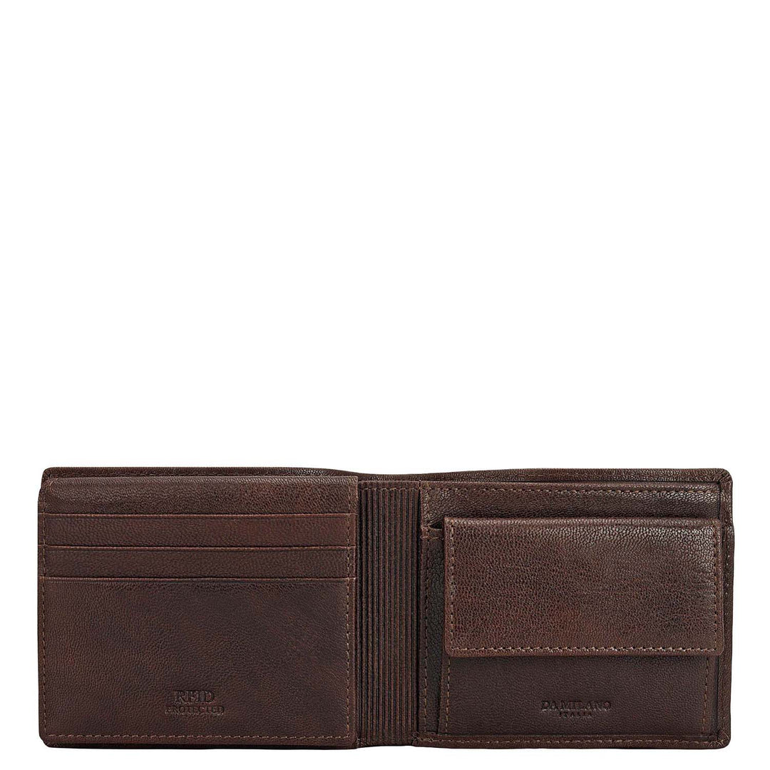 Brown Bifold Leather Mens Wallet