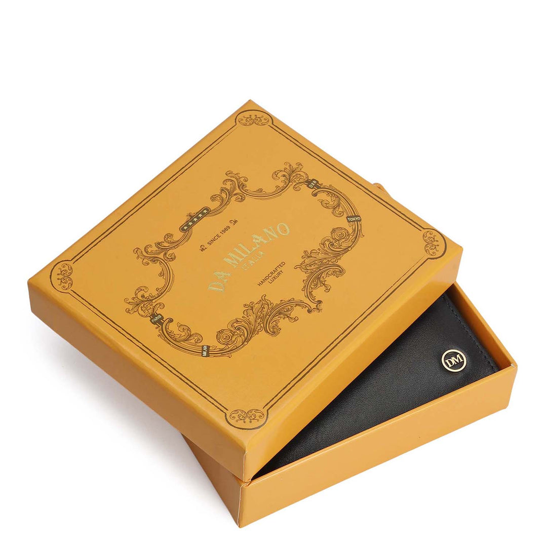 Navy Bifold Leather Mens Wallet