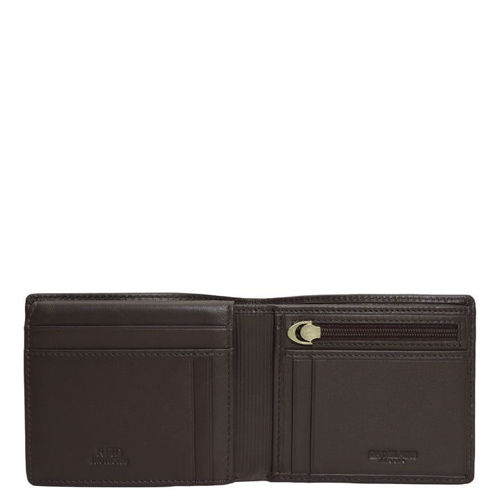 Brown Bifold Leather Mens Wallet