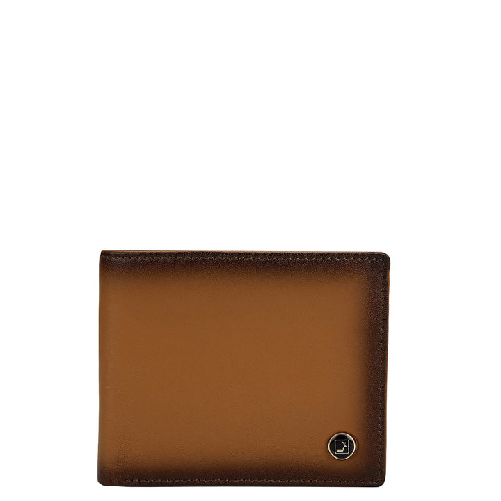 Cognac Bifold Leather Mens Wallet